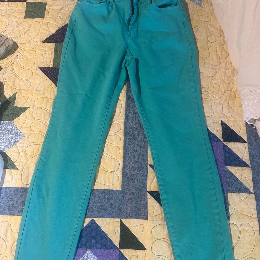 Judy Blue Vibrant Teal Jeans skinny stretch